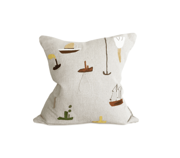 Hovedbilde SAIL WITH ME EMBROIDERED CUSHION COVER/ Fine ...