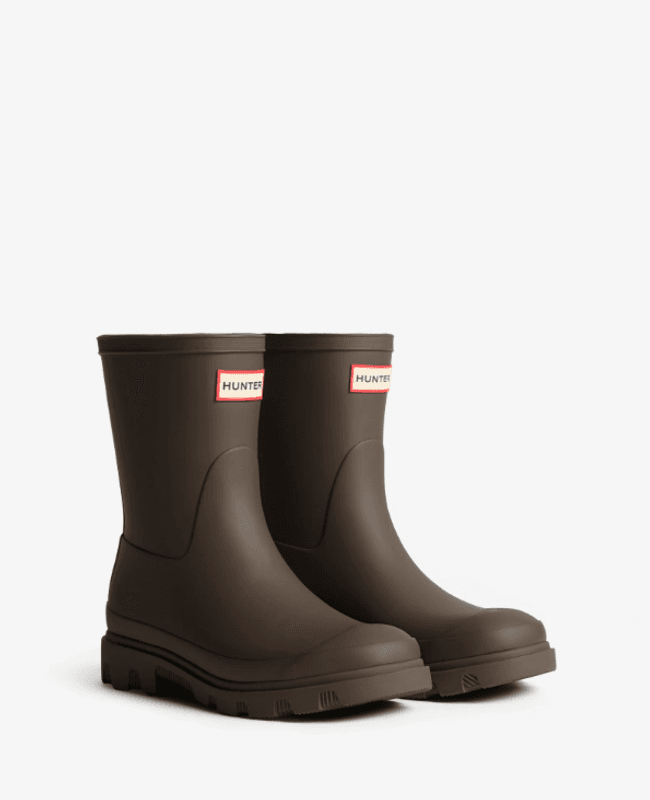 Hunter Unisex Downpour Short Boot - Brown