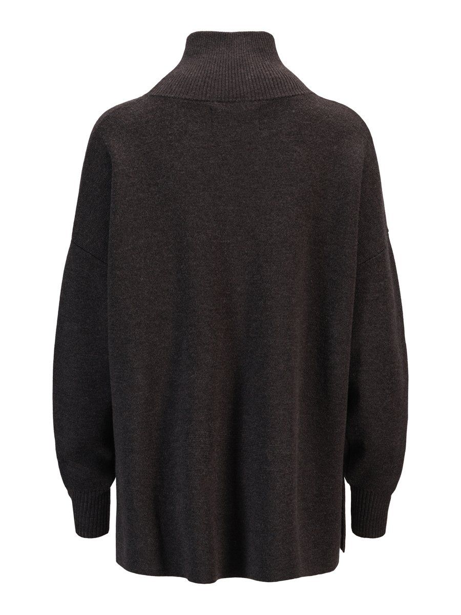 Fernanda Merino Sweater Dark Brown Melange/ Ella&il