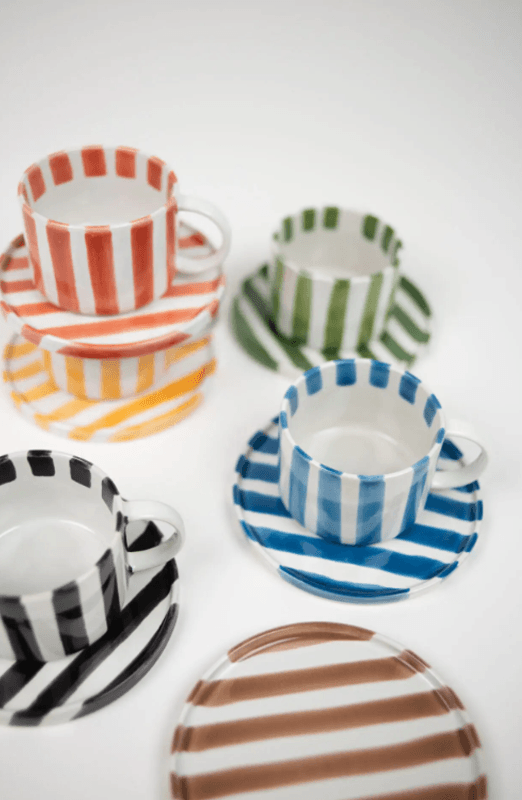 Olsson & Jensen Monica kopp med fat - blå