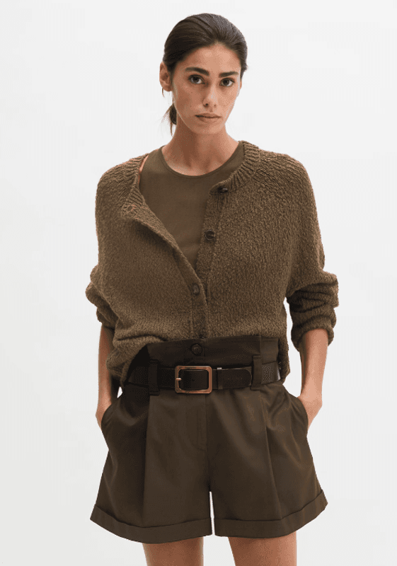 Marc O`Polo Cardigan oversized - Burnt Coffee Melange