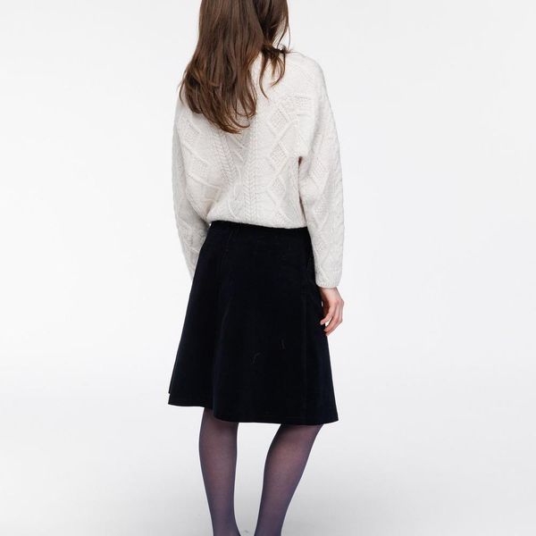 Hovedbilde Vibeke skjørt Midnatt. Woodling