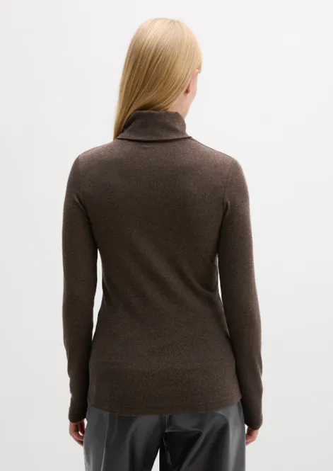 Hovedbilde Marc O`Polo turtleneck longsleeve - Stone Brown ...